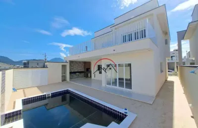 Sobrado com 4 dormitórios à venda, 255 m² por r$ 1.765.000,00 - condomínio flora rica - peruíbe/sp