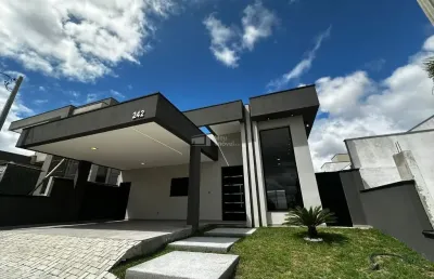 Casa nova com 194m² construção - 350m² terreno- 3 dormitórios com suite -cond. residencial mantiqueira