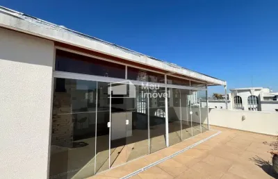 Cobertura triplex mobiliada 4 dormitórios no edifício mediterrâneo