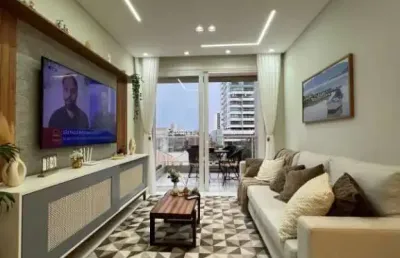 Apartamento mobiliado e decorado no centro de tramandaí
