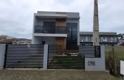 Excelente sobrado novo, a venda no baln. jardim pérola do atlântico/itapoá