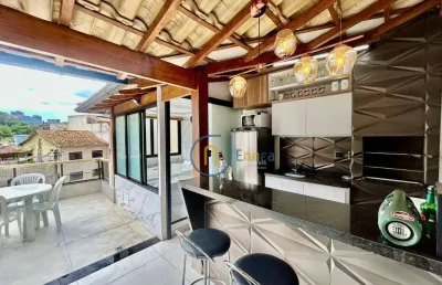 Cobertura com 3 quartos à venda, 106 m² por r$ 649.000 - jardim laranjeiras - juiz de fora/mg