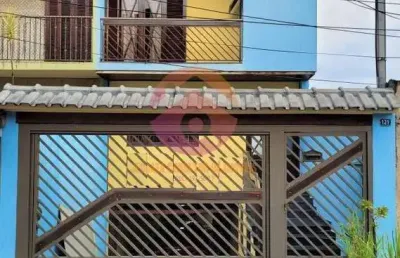 Sobrado para venda em guarulhos, parque continental ii, 3 dormitórios, 1 suíte, 2 banheiros, 5 vagas