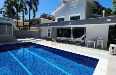 Sobrado em condomínio fechado | 450m² | 6 suítes | 8 vagas - praia da baleia - são sebastião/sp