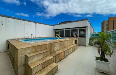 Cobertura com 3 quartos à venda na dos bancários, --, ponta da praia, santos por r$ 1.500.000