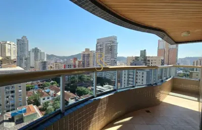 Apartamento com 3 quartos à venda na rua bahia, --, gonzaga, santos por r$ 1.600.000