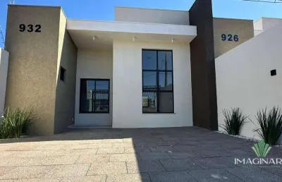 Casa com 1 suíte + 1 quarto à venda, 71 m² por r$ 490.000 - tropical - cascavel/pr