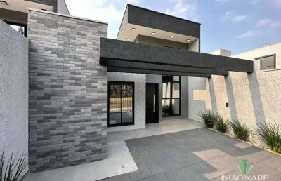 Casa com 1 suíte + 2 quartos à venda, 90 m² por r$ 630.000 - tropical - cascavel/pr
