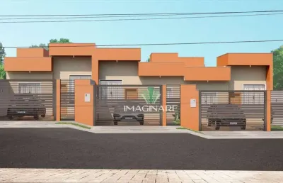 Casa com 2 dormitórios à venda, 64 m² por r$ 350.000 - positano - cascavel/pr