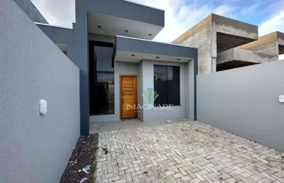 Casa com 1 suíte + 1 quarto à venda, 60 m² por r$ 330.000 - esmeralda - cascavel/pr