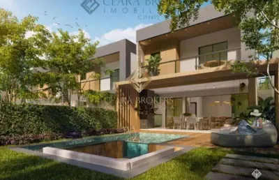Duplex em condomínio no eusébio com 4 dormitórios,  151 m² - r$ 920 mil