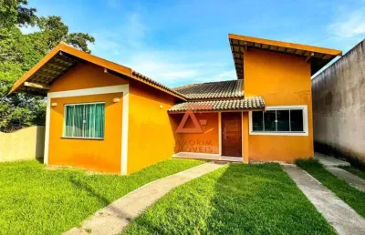 Casa com 3 dormitórios para alugar, 93 m² por r$ 2.300,00/mês - balneário das conchas - são pedro da aldeia/rj