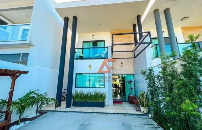 Casa com 3 dormitórios para alugar, 180 m² por r$ 8.250,00/mês - nova são pedro - são pedro da aldeia/rj