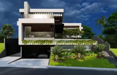 Casa com 4 dormitórios à venda, 500 m² por r$ 8.300.000,00 - condomínio reserva do paratehy - são josé dos campos/sp