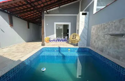 Casa com 3 quartos, parque balneário comodoro, mongaguá - r$ 530 mil, cod: 12311