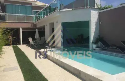 Casa em condomínio fechado com 5 quartos à venda na rua armando santos, recreio dos bandeirantes, rio de janeiro, 330 m2 por r$ 2.300.000