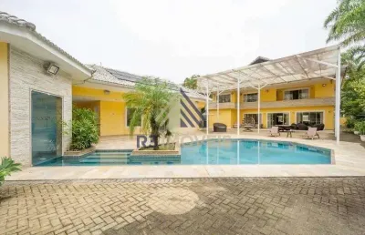 Casa em condomínio fechado com 5 quartos à venda na rua fala amendoeira, barra da tijuca, rio de janeiro, 1113 m2 por r$ 8.499.000