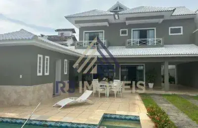 Casa em condomínio fechado com 4 quartos à venda na avenida di cavalcanti, barra da tijuca, rio de janeiro, 525 m2 por r$ 3.550.000