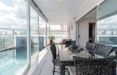 Cobertura com 4 quartos e 7 banheiros à venda, no tatuapé -  380 metros quadrados