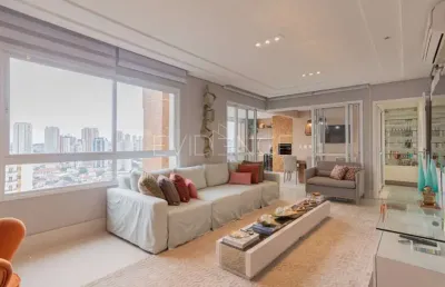 Apartamento à venda no tatuapé, são paulo com 157 metros e varanda gourmet