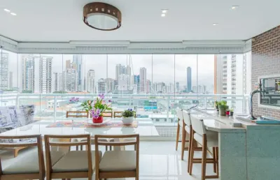 Apartamento à venda no anália franco de 171 metros com varanda gourmet e 4 vagas de garagem