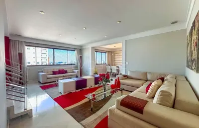 Cobertura duplex de alto padrão à venda na mooca com 523 m² | 4 suítes | 6 vagas | piscina