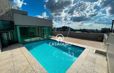 Cobertura com 4 quartos à venda, 388 m² por r$ 5.000.000 - belvedere - belo horizonte/mg