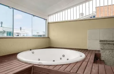 Cobertura duplex mobiliada e com jacuzzi,  próximo ao open shopping em jurerê in