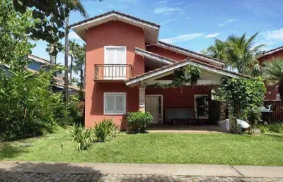 Casa com 5 dormitórios e piscina na praia da baleia em são sebastião
