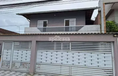 Casa em condomínio fechado com 2 quartos à venda no Jardim Melvi, Praia Grande 