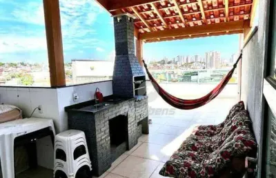Cobertura com 2 dormitórios à venda, 73 m² por r$ 330.000,00 - vila américa - santo andré/sp