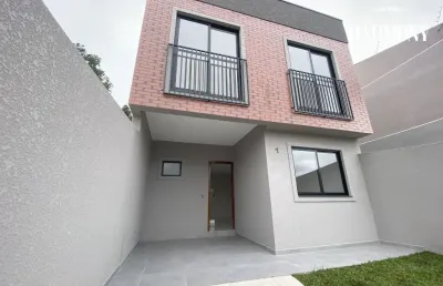 Sobrado novo 03 dormitórios (1 suíte) à venda por r$ 530.000,00 no santa cândida - curitiba/pr