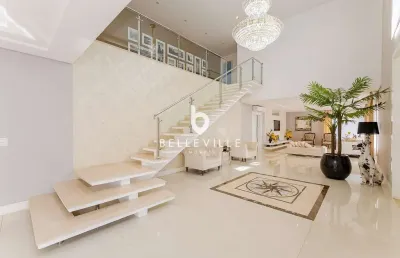 Casa em condomínio fechado com 4 quartos para alugar na avenida pineville, 436, pineville, pinhais, 628 m2 por r$ 35.000