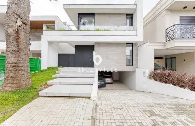 Casa em condomínio fechado com 3 quartos à venda na rua francisco antônio da costa nogueira, 220, santa felicidade, curitiba, 285 m2 por r$ 2.499.000