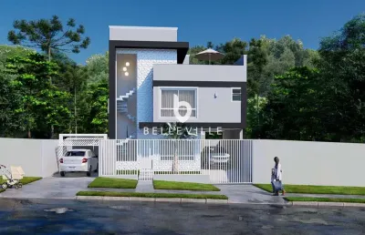 Casa em condomínio fechado com 3 quartos à venda na rua sargento tadeu czocher, 139, uberaba, curitiba, 120 m2 por r$ 699.000