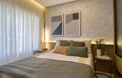 Belo apto de 53m² com 2 dormitorios, varanda e vaga no tatuapé px ao metrô