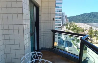 Prédio frente mar  com linda vista  lazer na cobertura no canto do forte