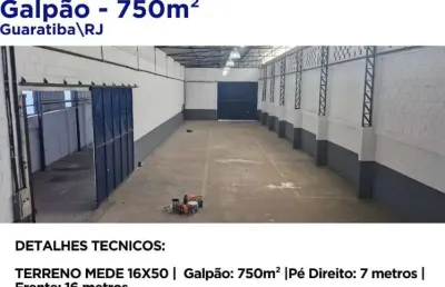 Galpão para locação em rio de janeiro, guaratiba, 2 banheiros