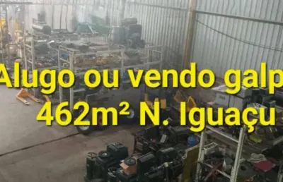 Galpão para locação em nova iguaçu, posse, 2 banheiros