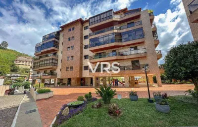 Apartamento com 3 dormitórios + dependência à venda, 144 m² por r$ 895.000 - várzea - teresópolis/rj