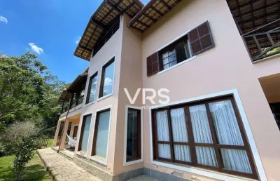 Casa com 4 dormitórios à venda, 216 m² por r$ 2.800.000,00 - cascata do imbuí - teresópolis/rj