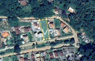 Terreno com topografia privilegiada à venda, 785 m² por r$ 400.000 - albuquerque - vale feliz - teresópolis/rj