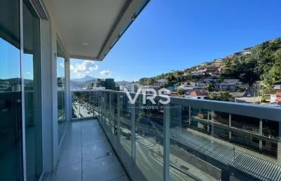Apartamento com 1 dormitório à venda, 52 m² por r$ 480.000,00 - várzea - teresópolis/rj