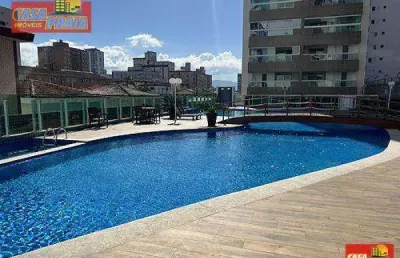 Apartamento 2 quartos com piscina lazer completo - boqueirão - praia grande/sp
