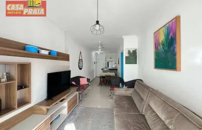 Centro terraço gourmet apartamento 2 quartos, 79 m² por r$ 380.000 - 150 metros da praia, mongaguá/sp