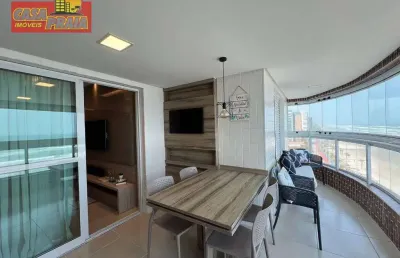 Lindo apartamento em frente ao mar 3 quartos 104 m² por r$ 1.200.000 - centro - mongaguá/sp
