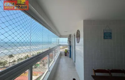 Apartamento vista para o mar com 2 dormitórios, 80 m² por r$ 450.000 - jardim praia grande - mongaguá/sp