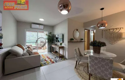 Prédio frente ao mar e com piscina! apartamento 2 quartos, 76 m² por r$ 480.000 - centro - mongaguá/sp