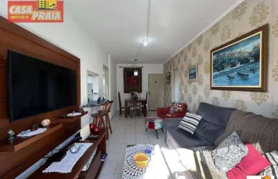 Apartamento à 100 metros da praia com 2 dormitórios, 75 m² por r$ 350.000 - centro - mongaguá/sp