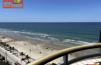 Apartamento pé na areia com 1 dormitório à venda, 45 m² por r$ 289.900 - jardim marina - mongaguá/sp